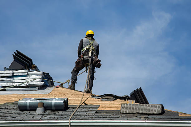 Professional Gutter Installation technician working in Lyndon, IL